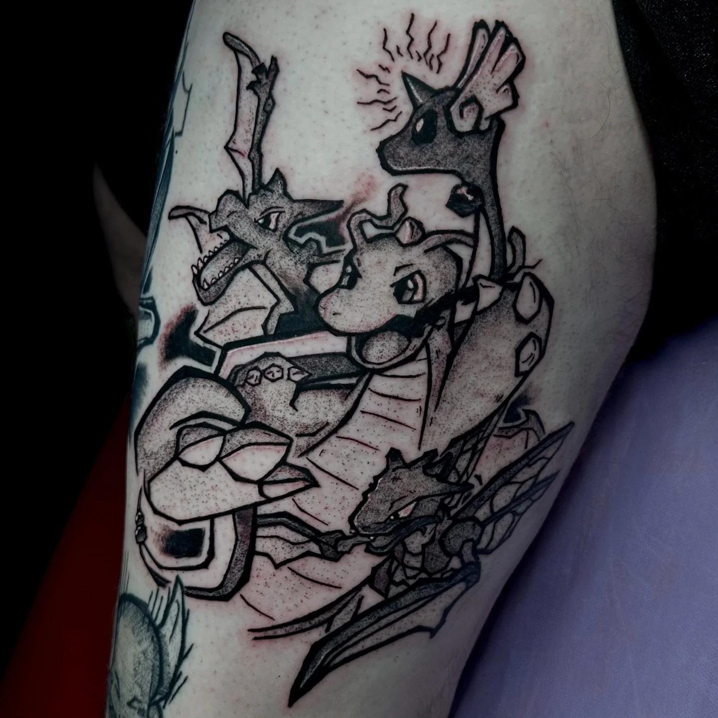 added four more to this og Pok&eacute;mon leg sleeve, we&rsquo;ve only got a few sessions left, gonna be bittersweet! always love tattooing Pok&eacute;mon, dm me to book a Pok&eacute;mon, or anything your heart desires!
.
.
.
.
.
.
.
.
.
.
.
.
#pokem