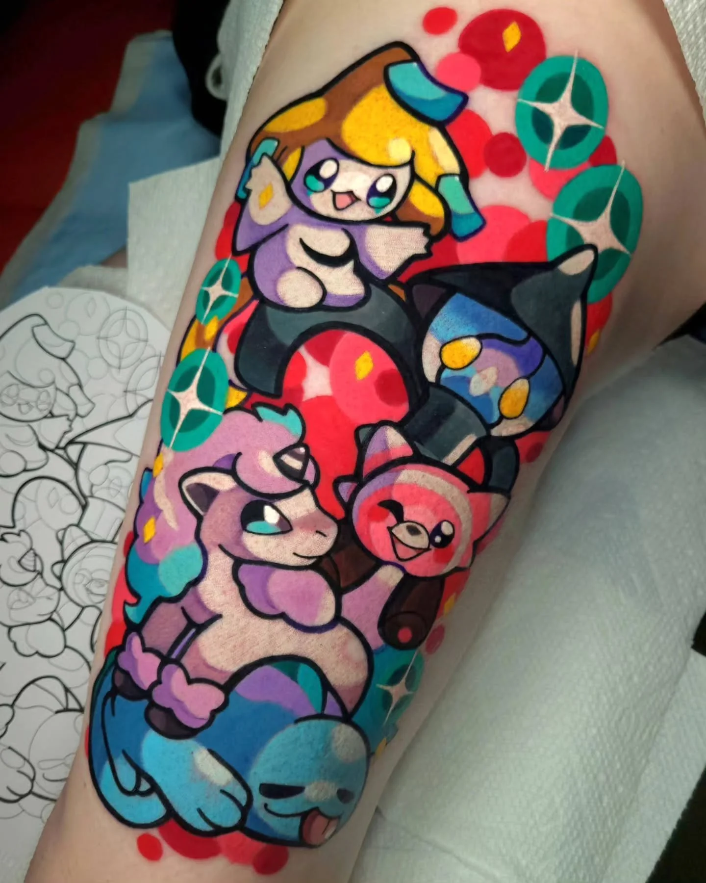 💖GangGang💖 Ill never be tired of tattooing pokemon! Thank you again @namelessmagic66 for the trust! You sat like a rock💪
💖
💖
Booking all of 2026! Dm, email or hit my booking link. Full day 1200, half day 600, flash always discounted!
✨️
✨️
✨️
#p
