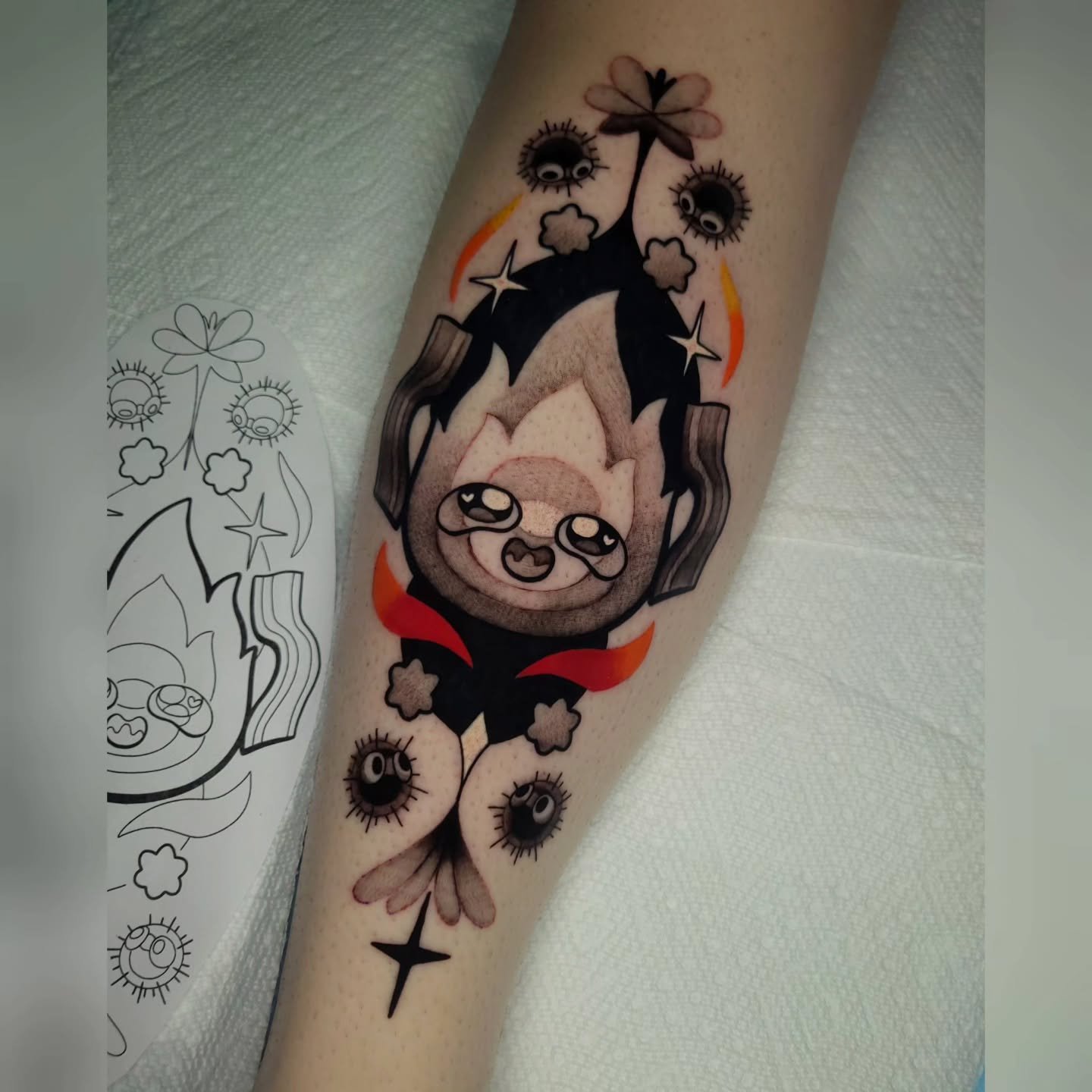 ❤️&zwj;🔥B&amp;G Decora Calcifer❤️&zwj;🔥 Im really into decora pieces and would love to do more like this! Yes I do black and grey! So if you like my stuff but dont want color now you know! Swipe all the way to see another black and grey piece I did