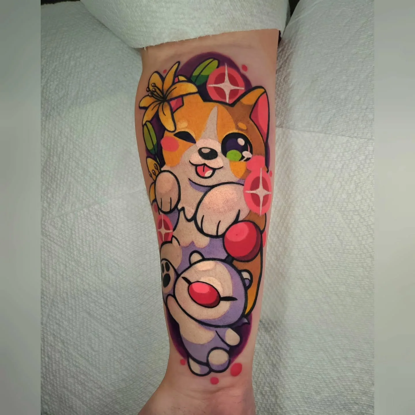 ✨️✨️Tattoo Giveaway✨️✨️ read all the way through for instructions!
✨️
🏵Aerith the Corgi🏵 another cutie pet portrait for the gram💛i love tattooing your furry companions! Thank you for the trust @teddiursarah
🏵
🏵
Last week was my 5 year tattoovers