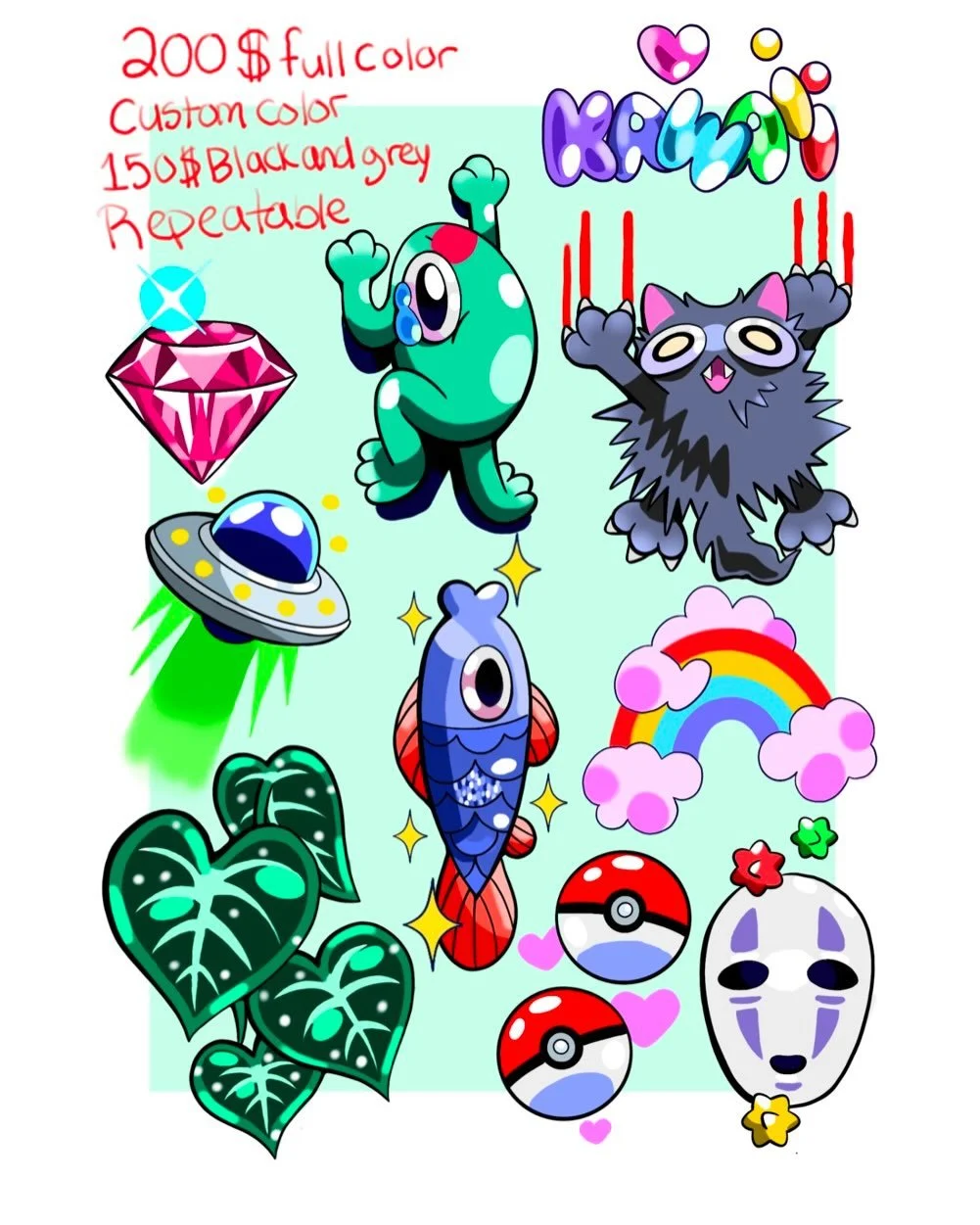 🎉Client appreciation party flash🎉 I&rsquo;ll be at the shop tattooing these today! Come see us @nimbus_tattoo there will be food, drinks, tats, and games! And if you can&rsquo;t make it, these are up for regular booking as well!!! Dm me if you&rsqu