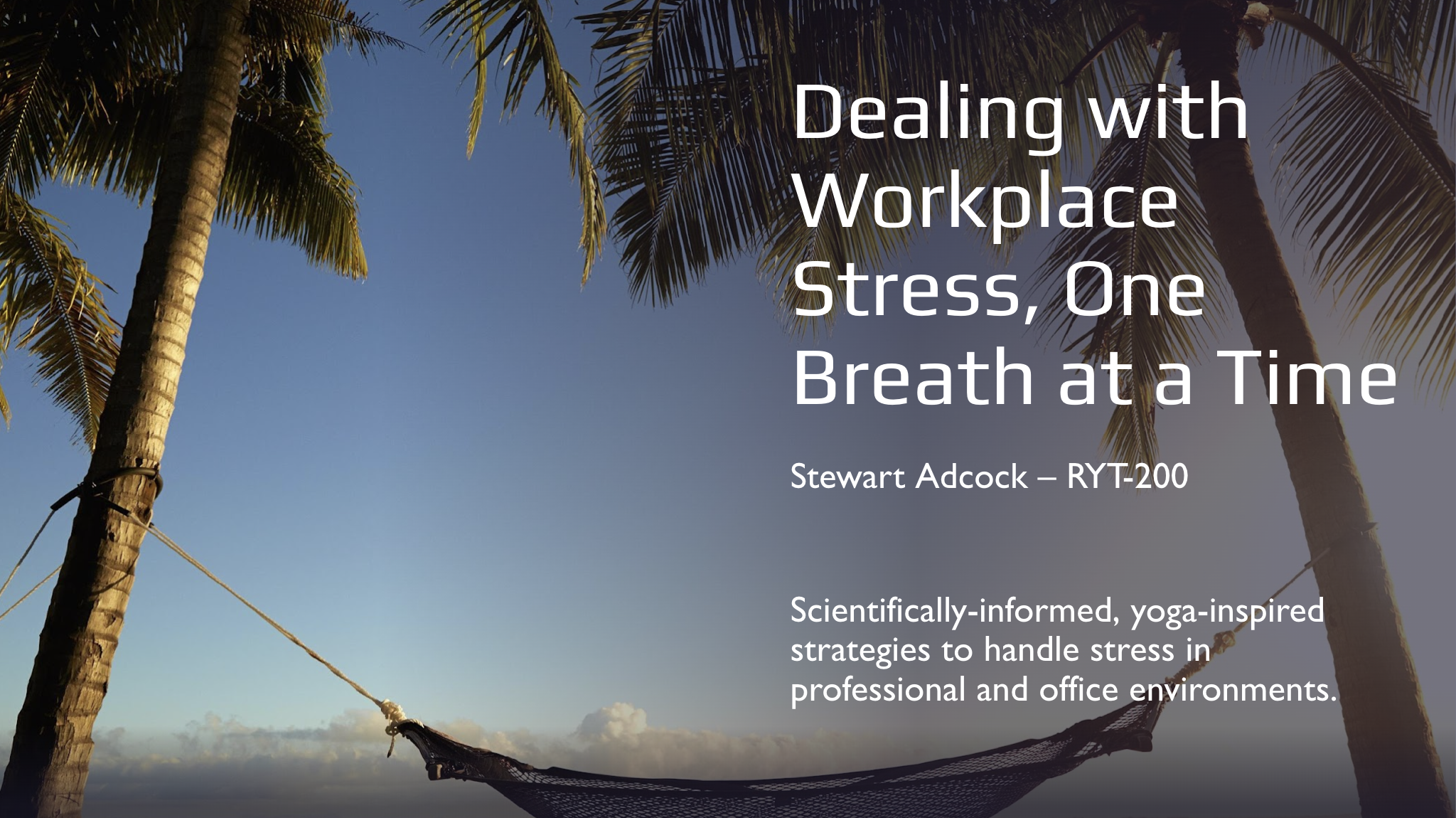 Managing Stress, One Breath at a Time
