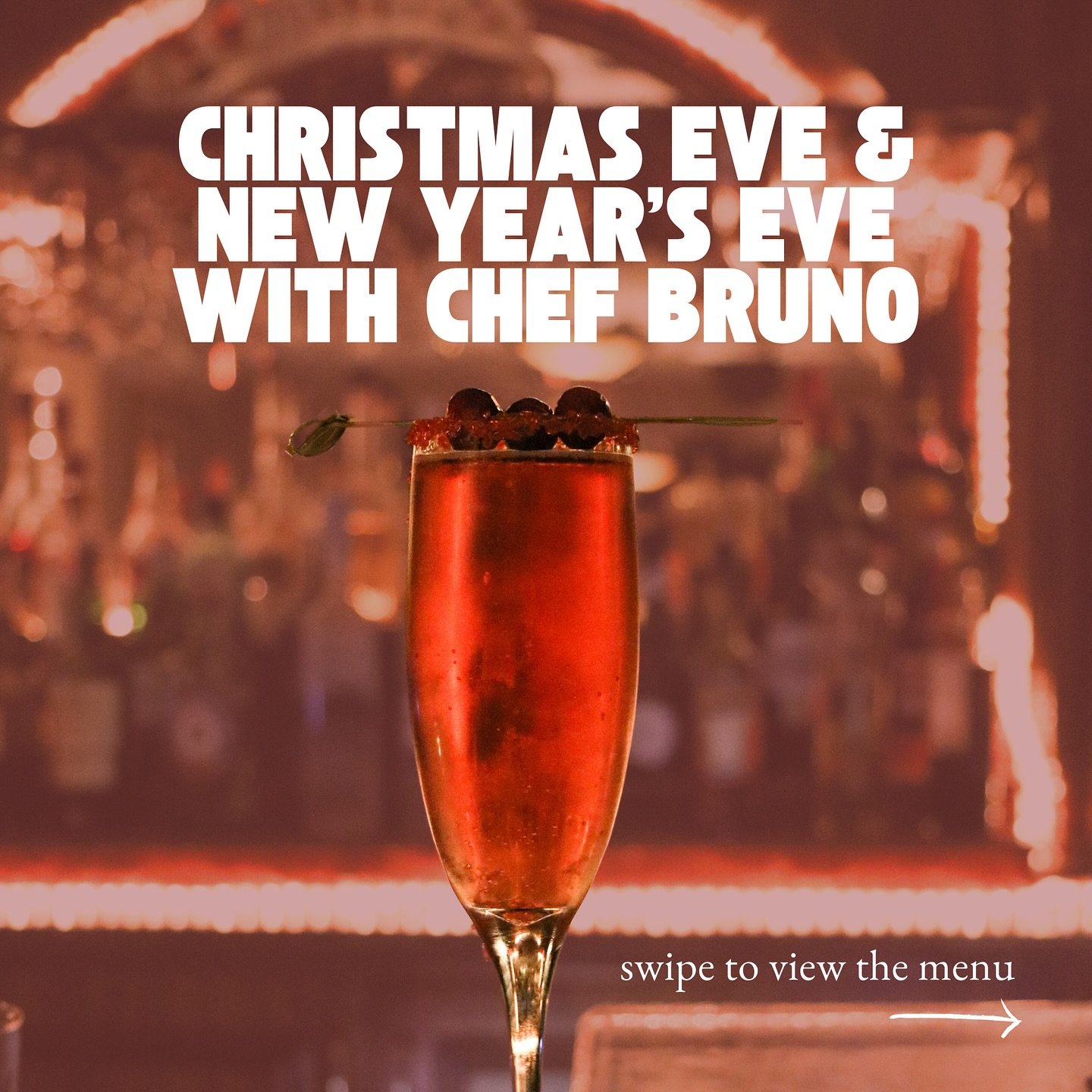 Take a break from the kitchen this year and spend the holidays with your loved ones at the Bistro!🎉🌟 Reserve your table now for Christmas Eve &amp; New Year&rsquo;s Eve with a special prix fixe menu that only comes around twice a year😉

#holidayme