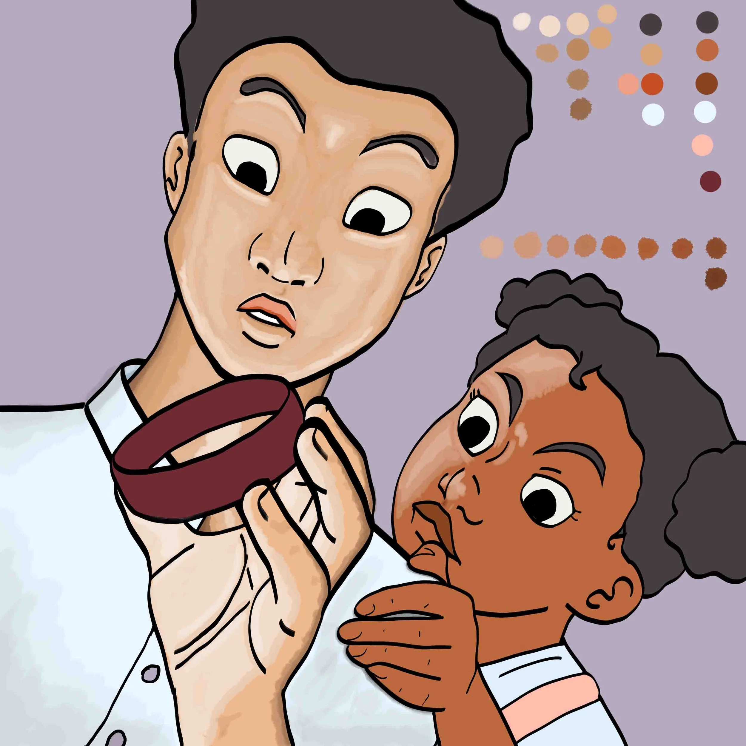 Runes In The Family - Webtoons Cover (Line Art) 04.jpg