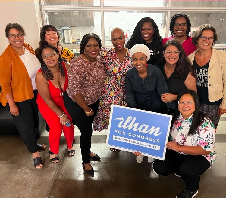 Irene Fernando with fellow elected officials
