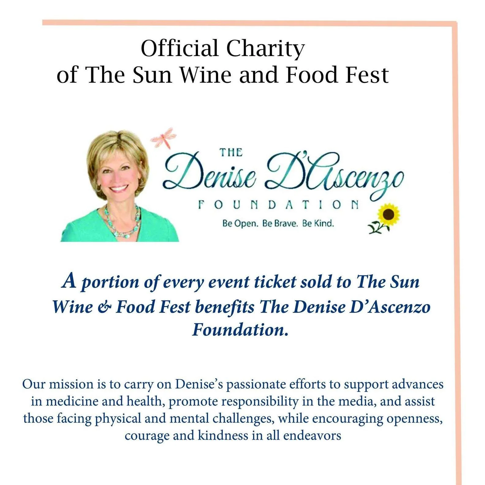 Good food and wine tastes even better when it gives back 💙

We&rsquo;re proud to share that a portion of ticket sales from the @mohegansun Food &amp; Wine Festival will benefit The Denise D'Ascenzo Foundation. Your night of amazing food, wine, and f