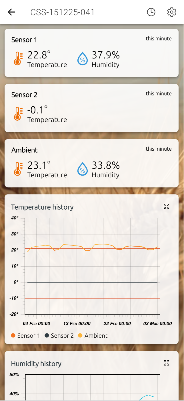 temperature sensor reading