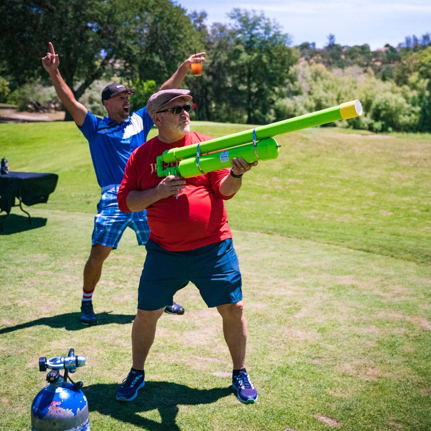 Everyone&rsquo;s favorite: the Golf Ball Launcher #PHFGolfTourney22 #LiveLikePatrick