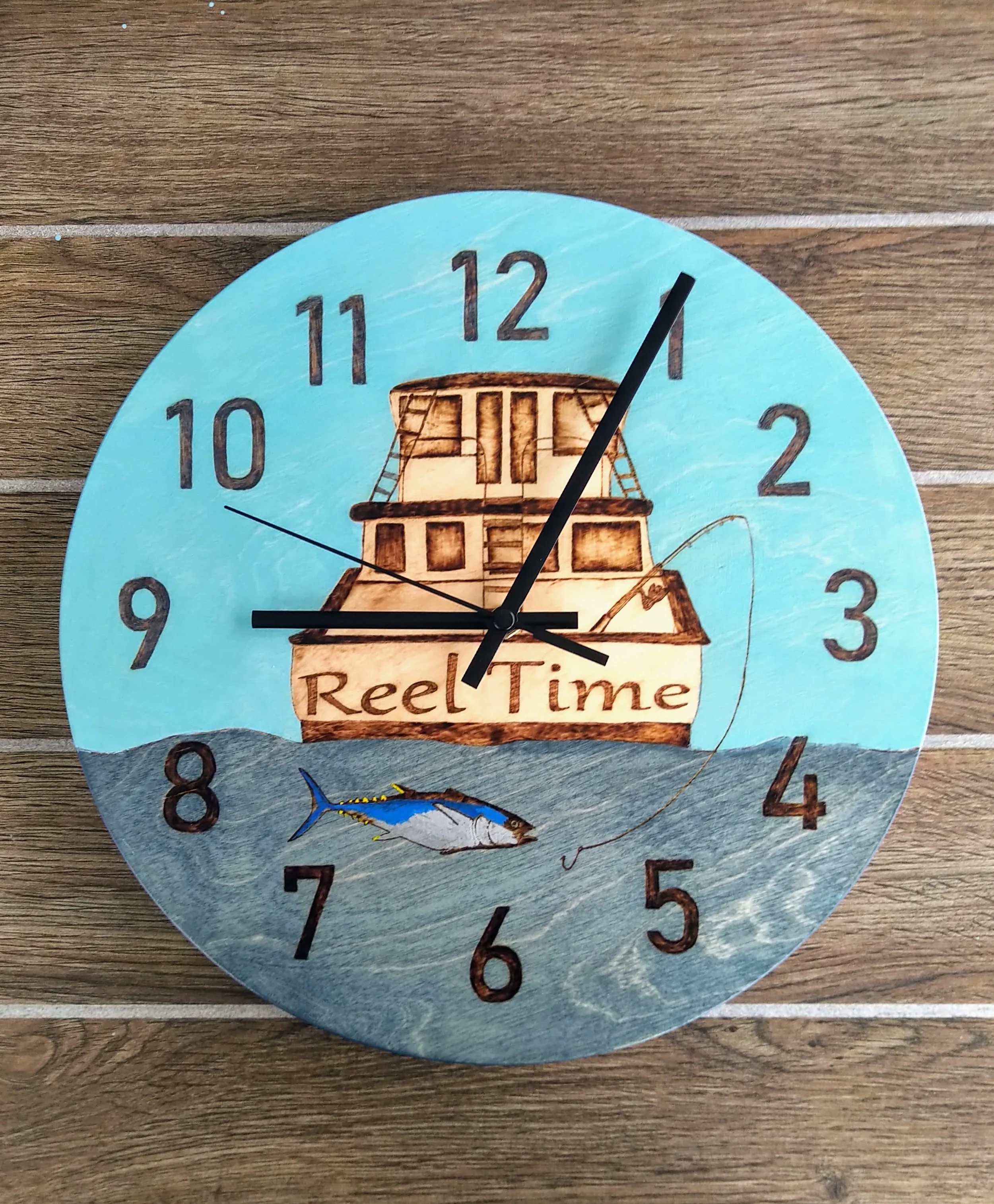 "Reel Time" 12" Clock