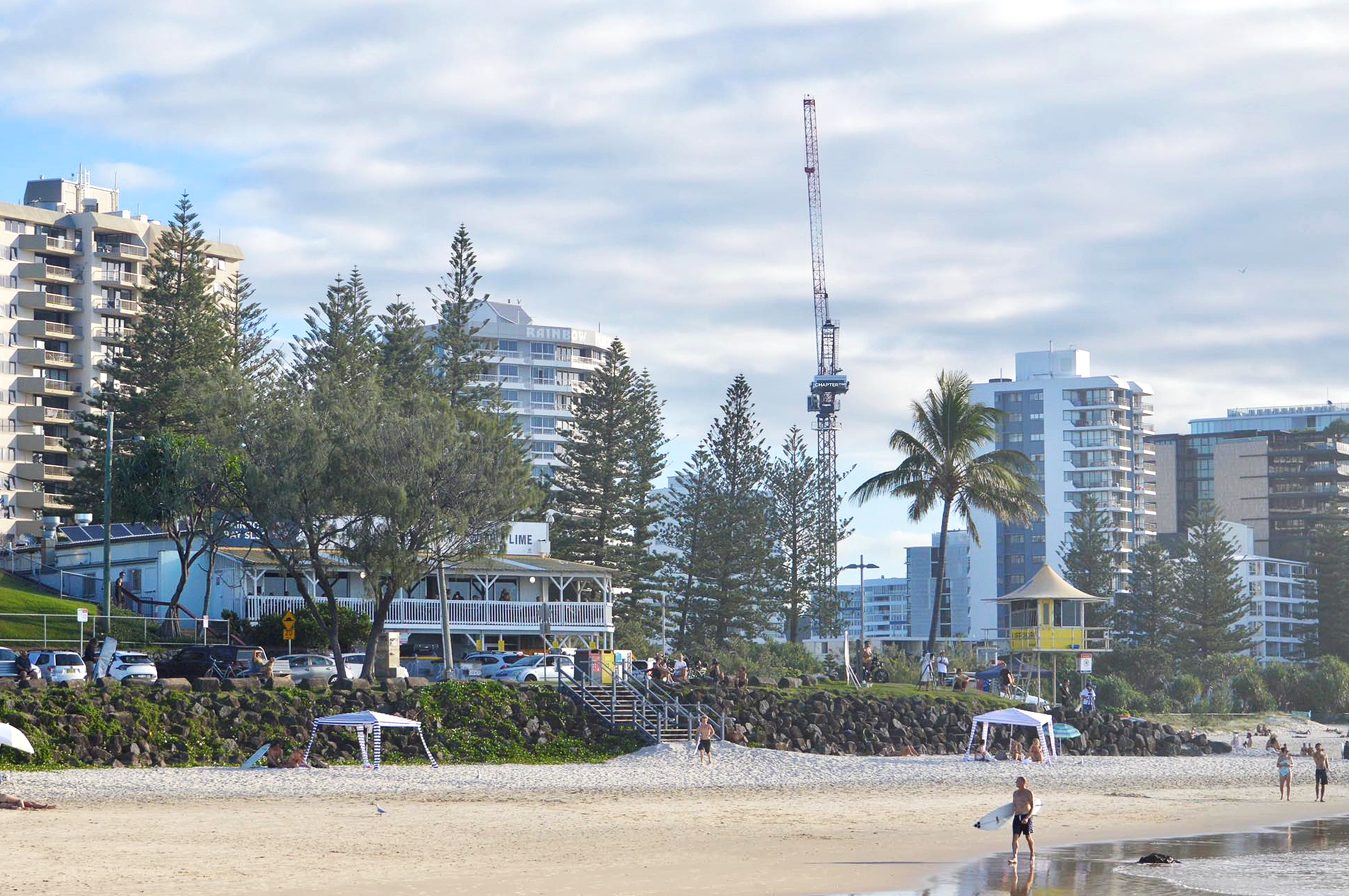 Holm Enters Tower Phase at Rainbow Bay