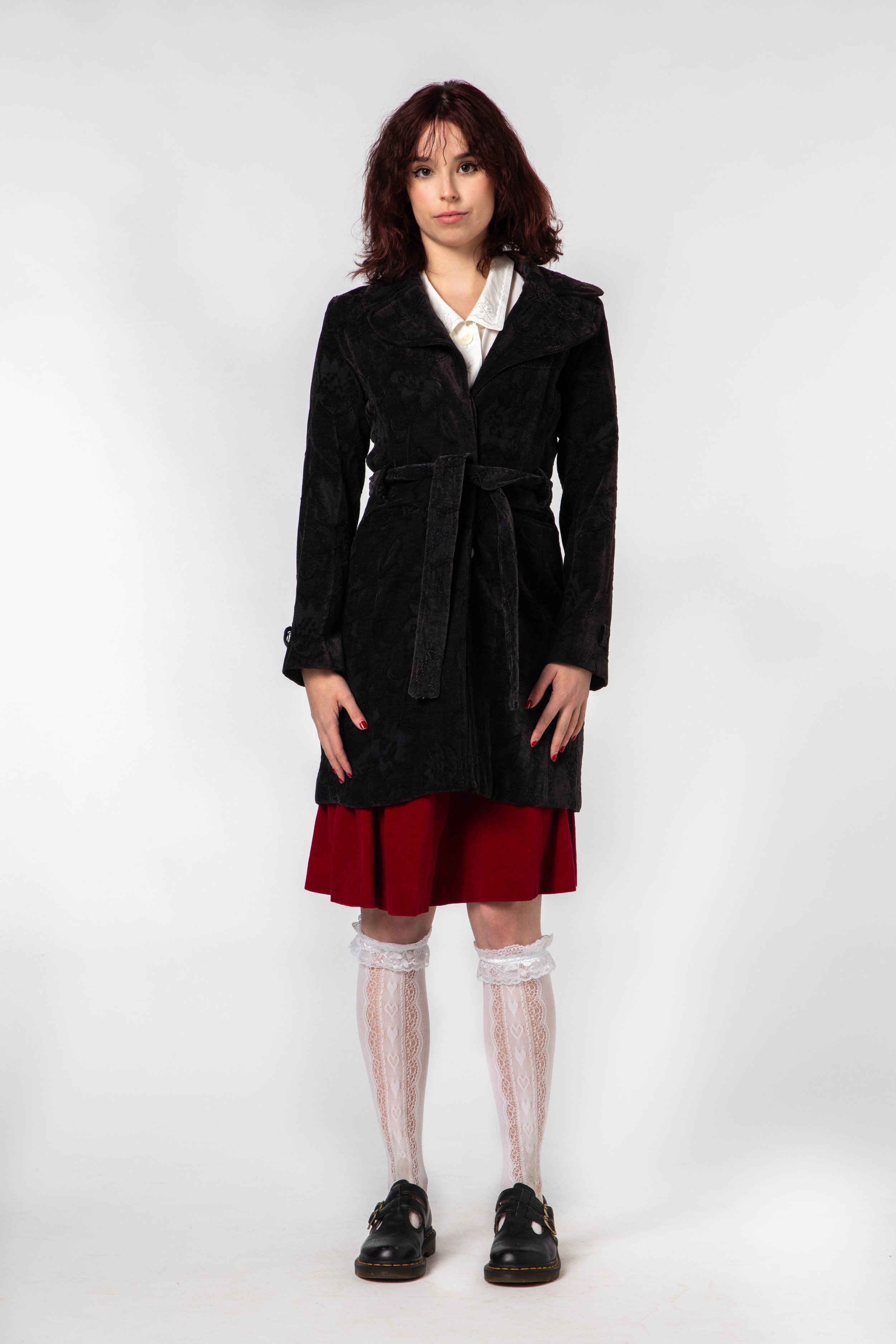 Velvet Jacquard Coat