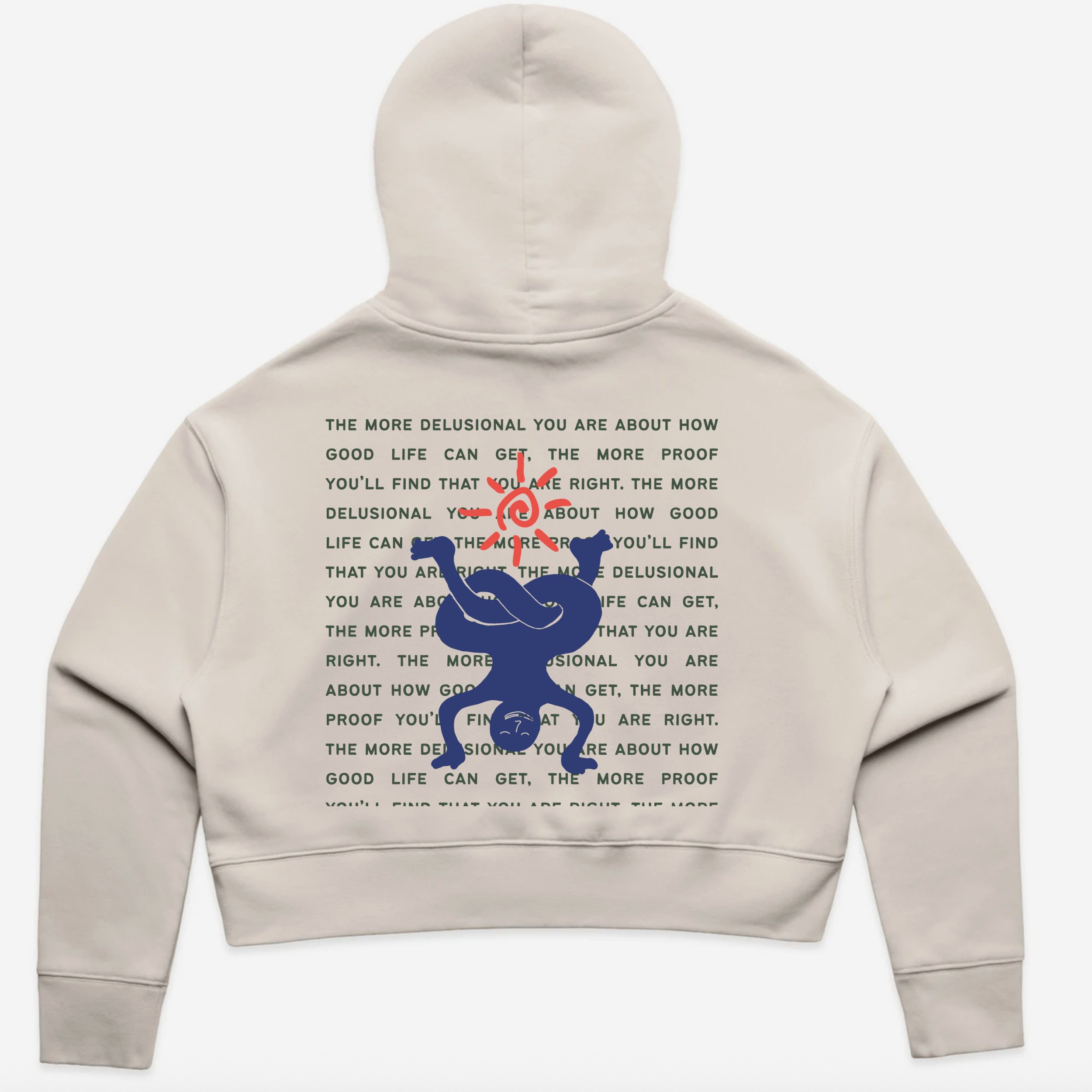 Delusional -  Cropped Hoodie