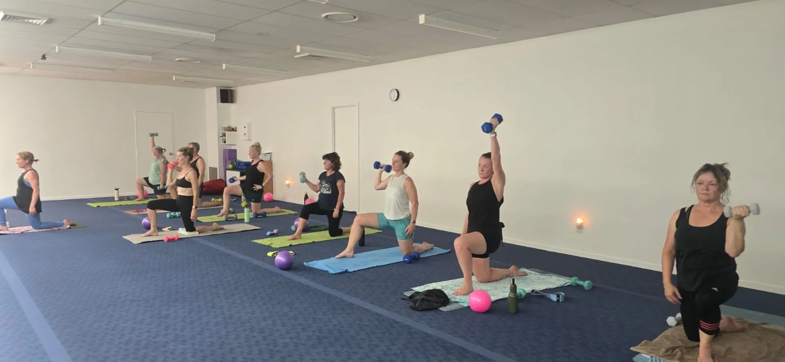 Members working hard in Hot HIIT