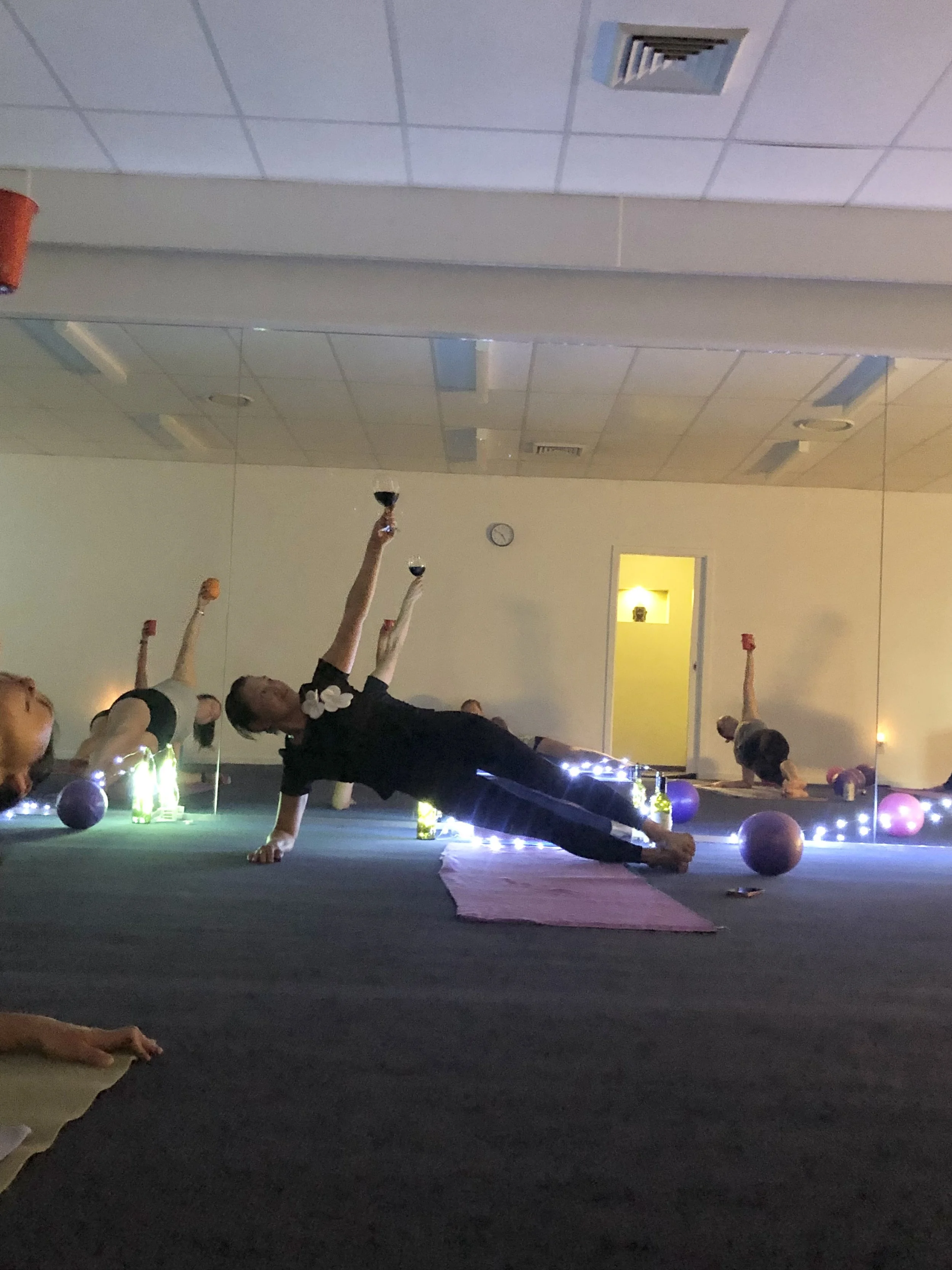 Vino-yasa with Maggie