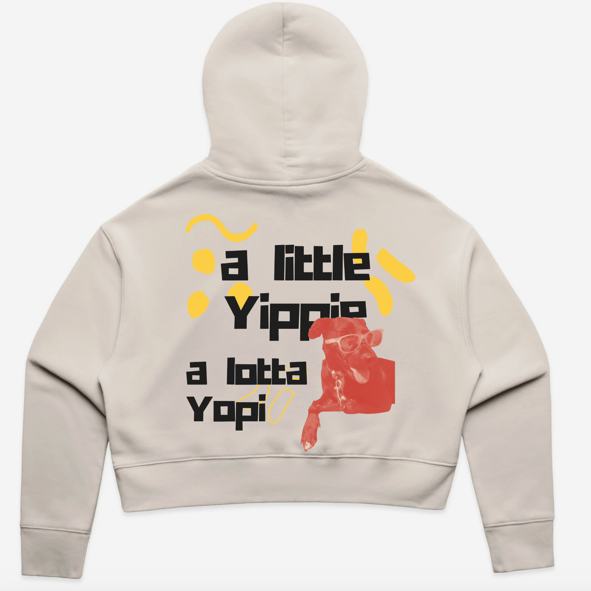 A Little Yippie- Cropped Hoodie