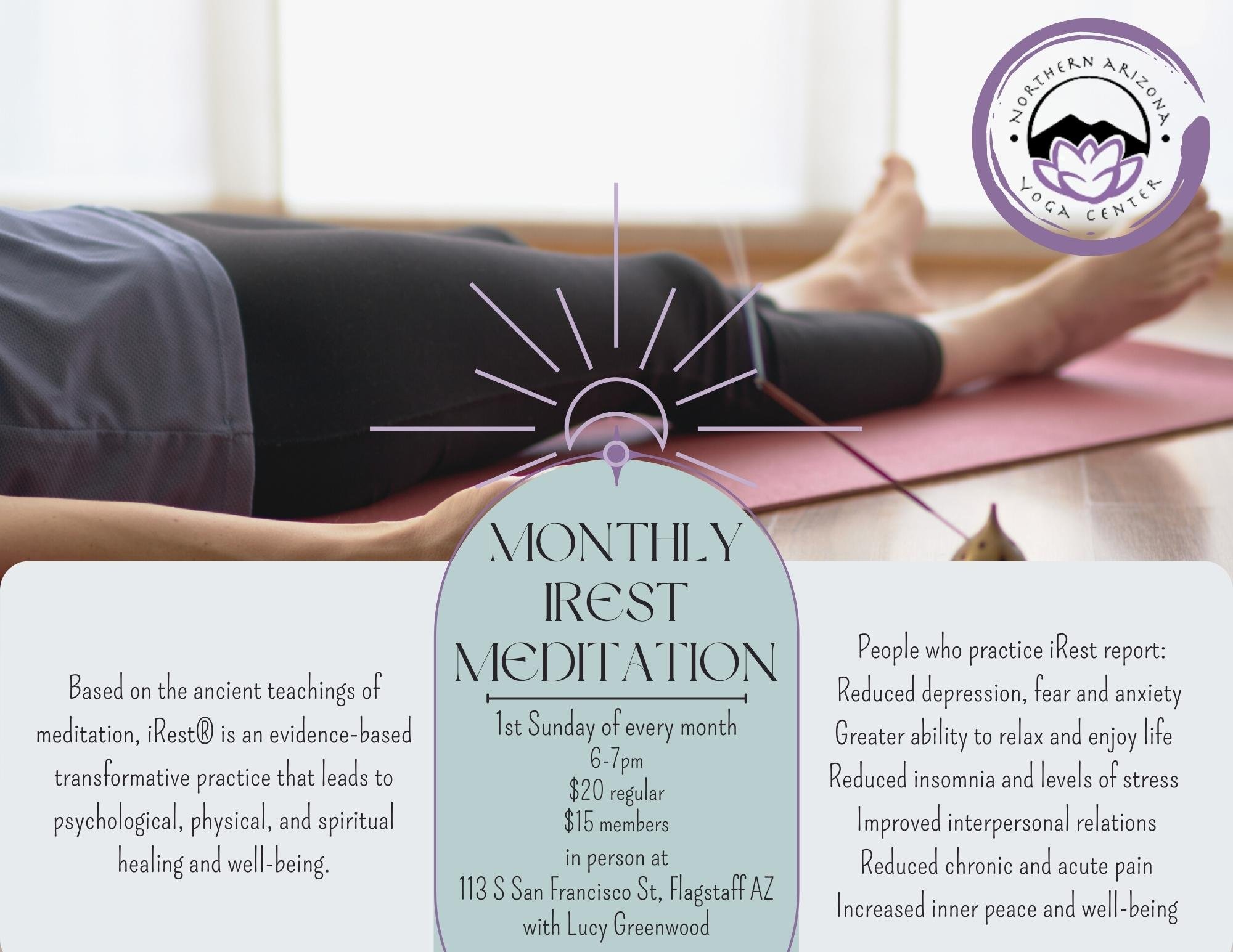 Monthly iRest Meditation