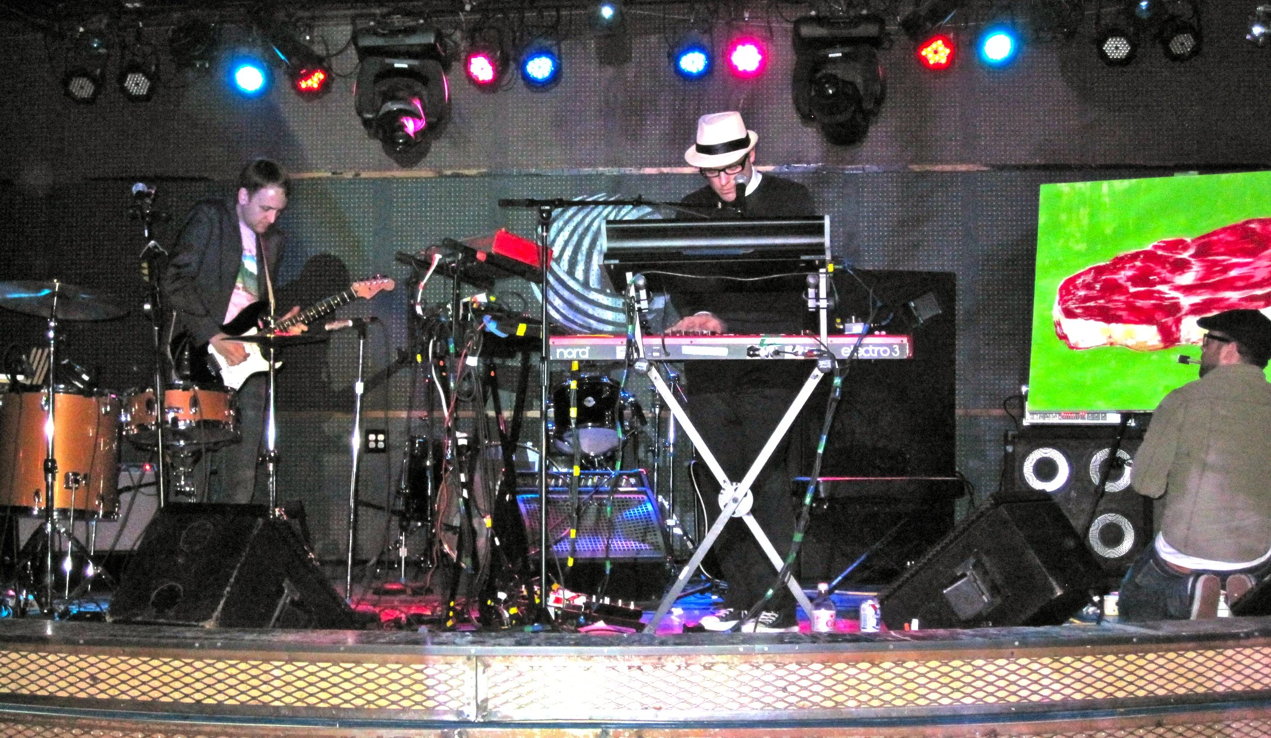 Karl Ward, Kevin Peckham, and Charlie Kemmerer performing at Knitting Factory in Brooklyn