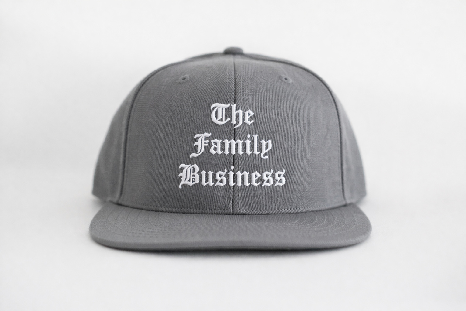 Simple gray cap with white embroidery.png