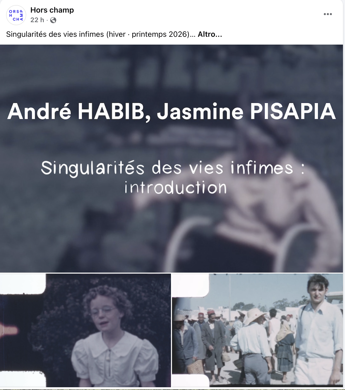Happy to have co-edited this Hors Champ special issue on home movies with André Habib! 