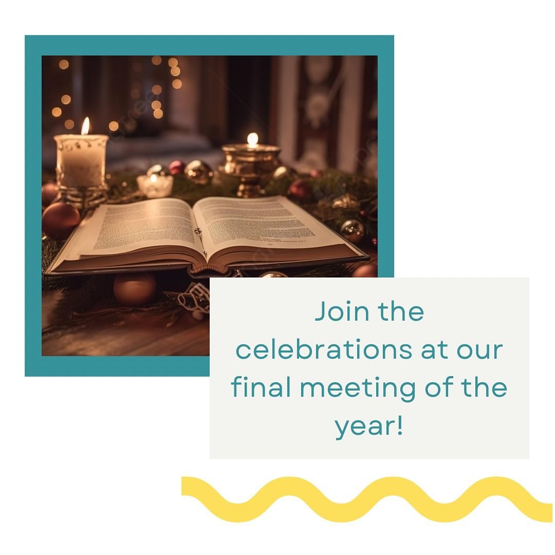 Only one more meeting go this year - and it&rsquo;s a jam-packed one!here&rsquo;s what you can look forward to at our November meeting 📚🎄🎁