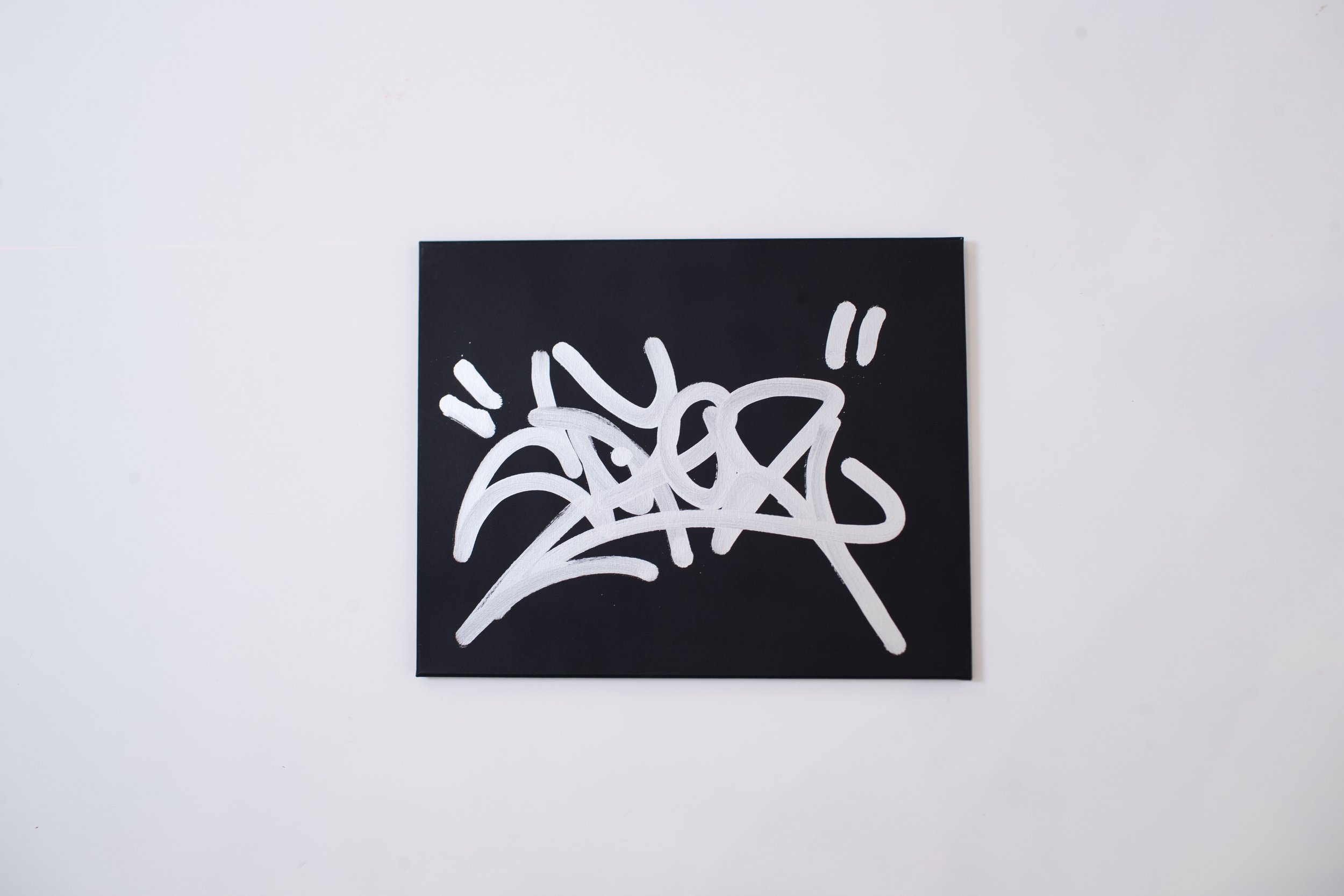 COPE2 - SILVER ON BLACK TAG