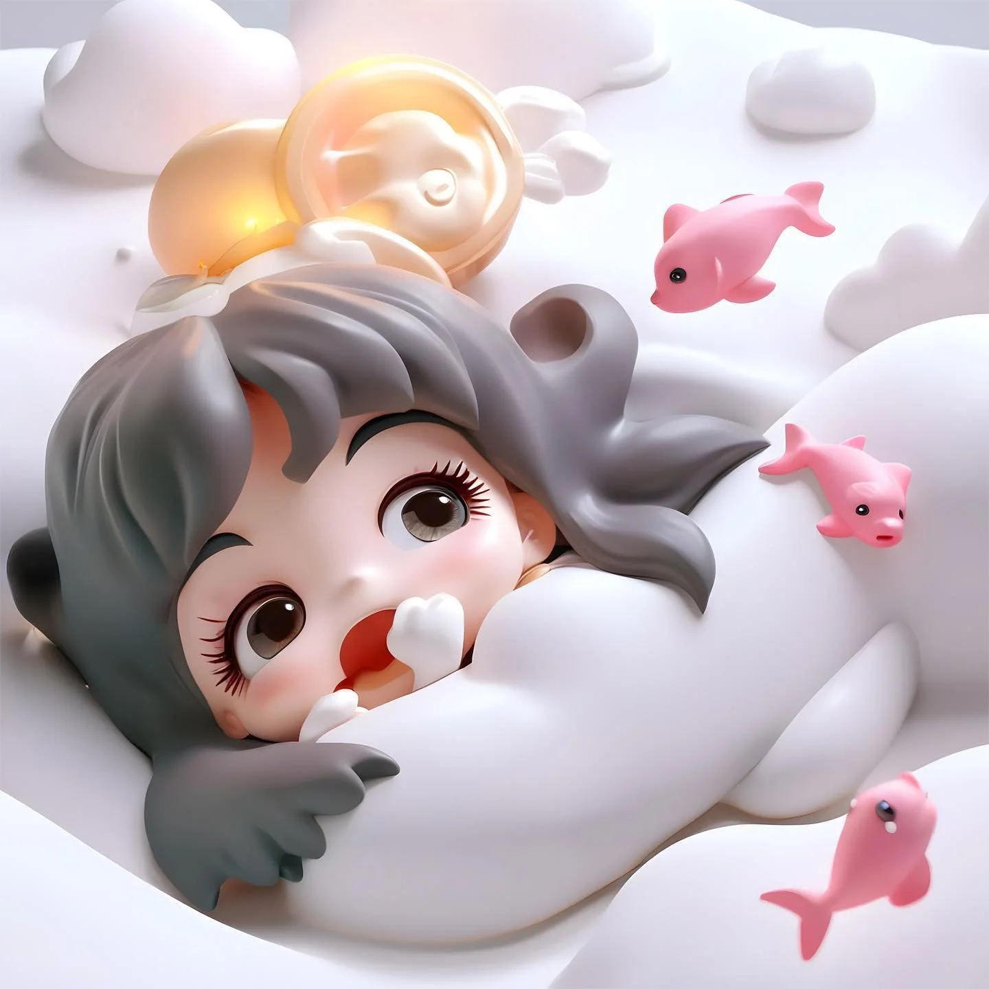 Same places, different moods 🙆🏻&zwj;♀️ #3dfor2dartists 
&bull;
&bull;
&bull;
#illustration #2dillustration #procreate #kawaiart #stylar #aiart #3dart