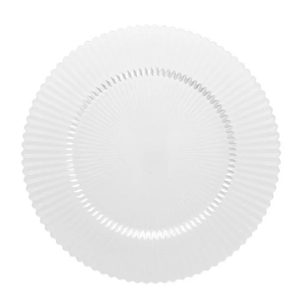 Crystal Archie Charger Clear 13" ~ $7