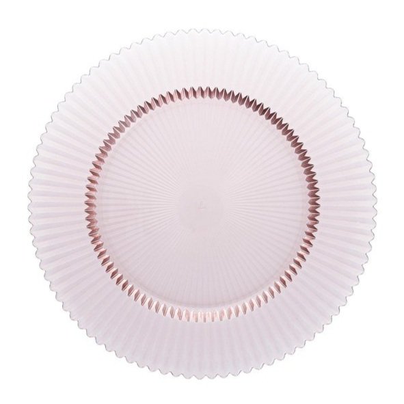 Crystal Archie Charger Blush 13" ~ $7