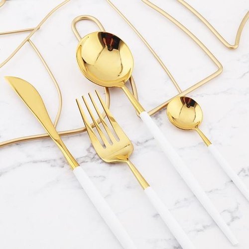 White-Gold Flatware