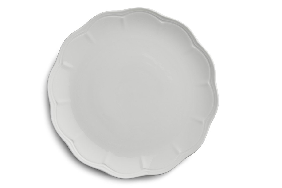 Elenor White Charger 12" ~ $7