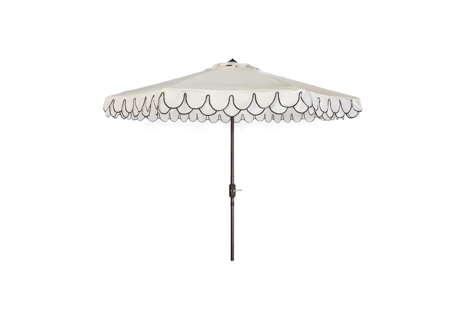 White w/ Navy Patio Umbrella ~ $125