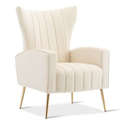 Cream Wingback Side Chair
$100