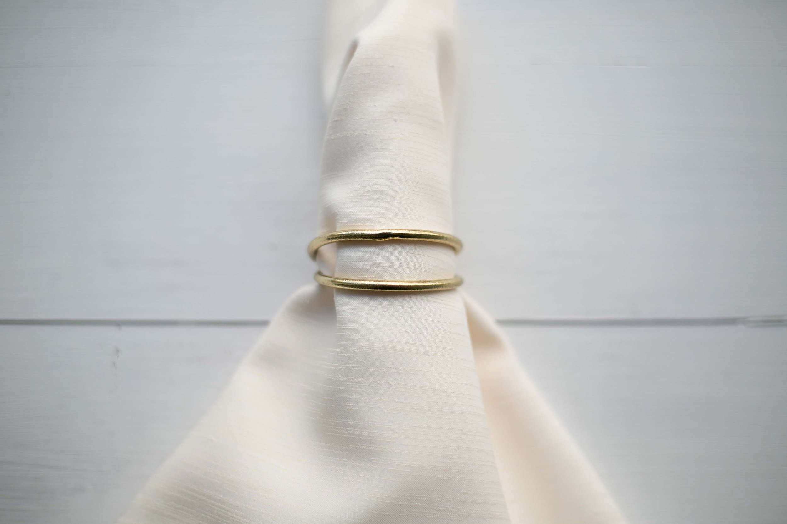 Gold Double Band Napkin Ring $2