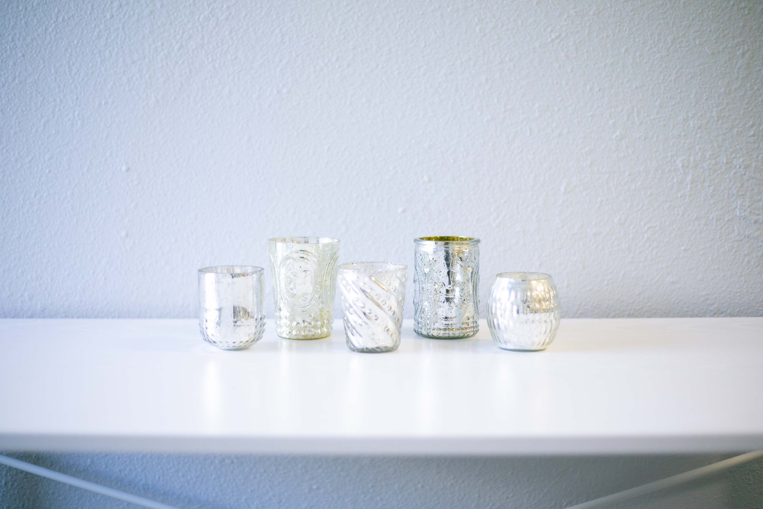 Mercury Glass Votives $2.50ea