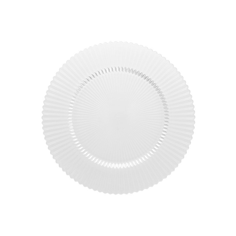 Crystal Archie Charger Clear 13" ~ $7