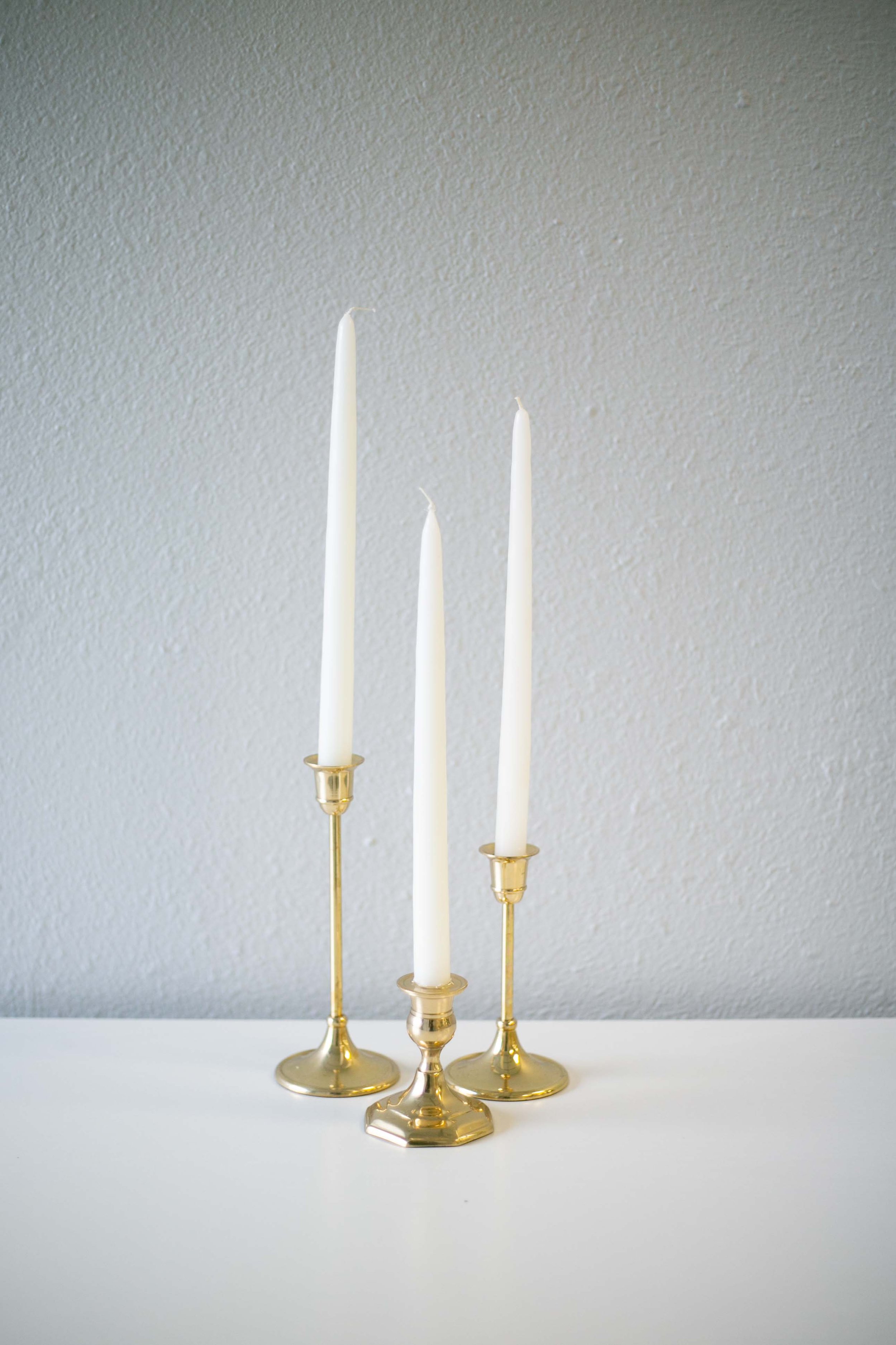 Gold Taper Stand Trio $12