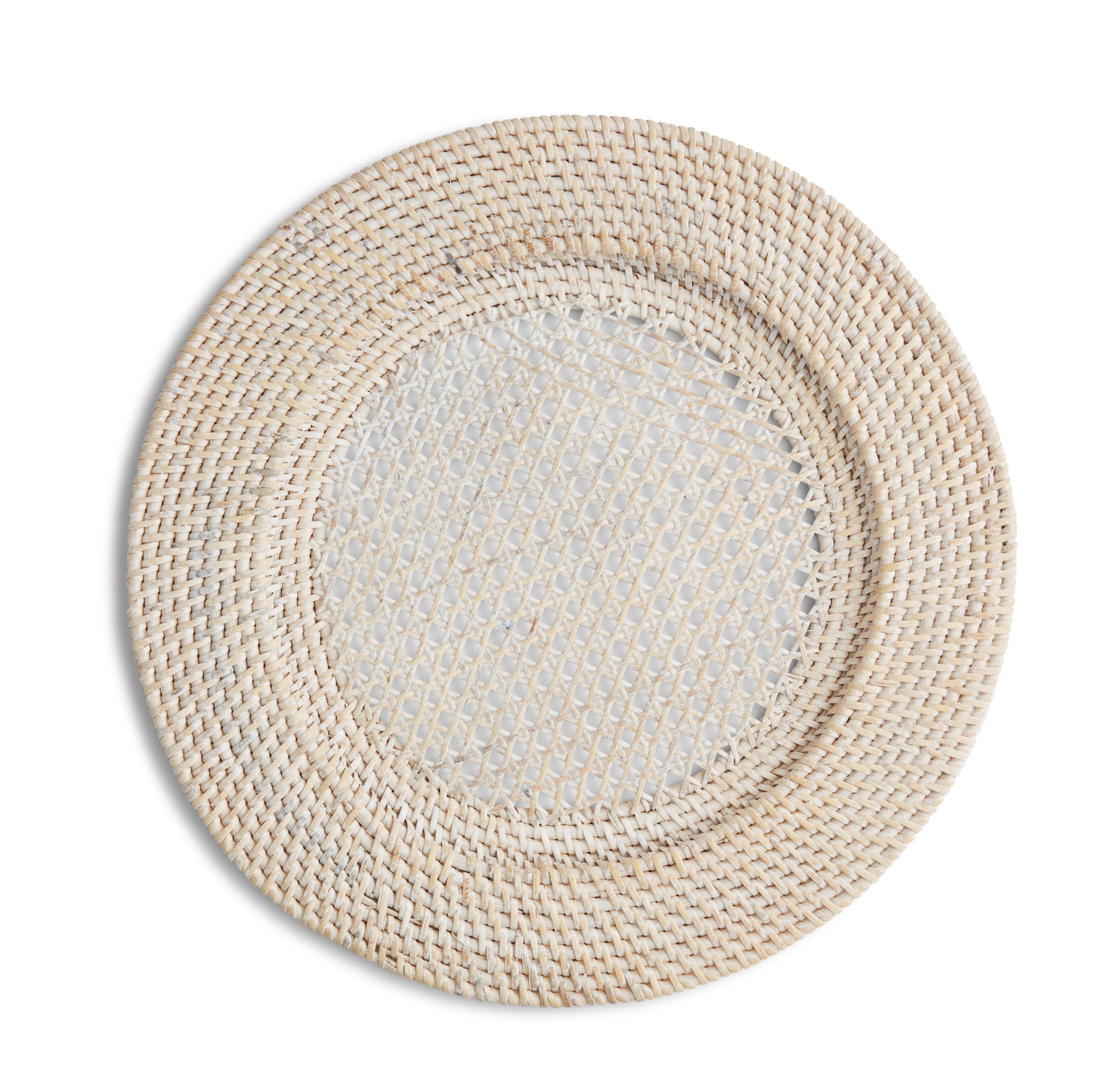 Lucille Rattan Charger 13" ~ $7