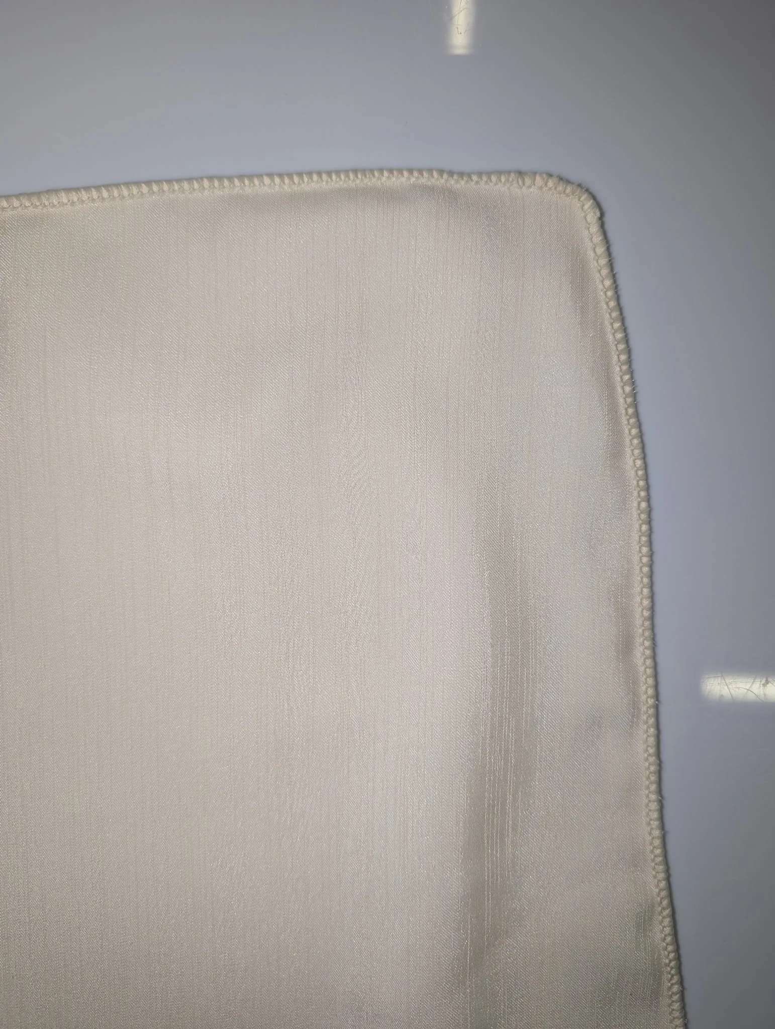 Ivory Textured Poly 20x20