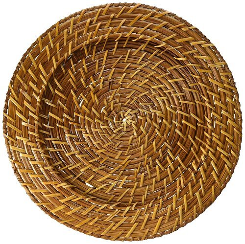 Rattan Charger 13" ~ $6