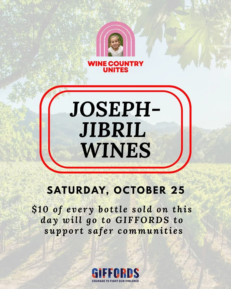 Mark your calendar! On October 25, we will donate $10 for every bottle sold to support safer communities through safer gun laws. Simply order wine through our website, and we will do the rest! This is a great way to stock up for a busy social season