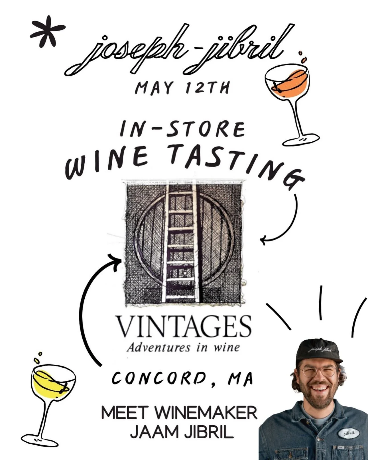 Lots of things happening THIS WEEK (and month!): May 12th come try the line-up @vintagesofconcord , in-store tasting with Somerville&rsquo;s own, winemaker @jaammoynihan . Don&rsquo;t miss it, Tuesday 5pm to 7pm, all the wines, good times guaranteed.
