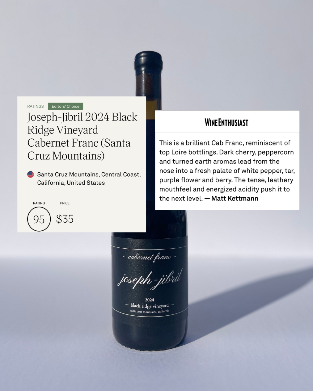 Bottle Shot of 2024 Cabernet Franc With WE Review