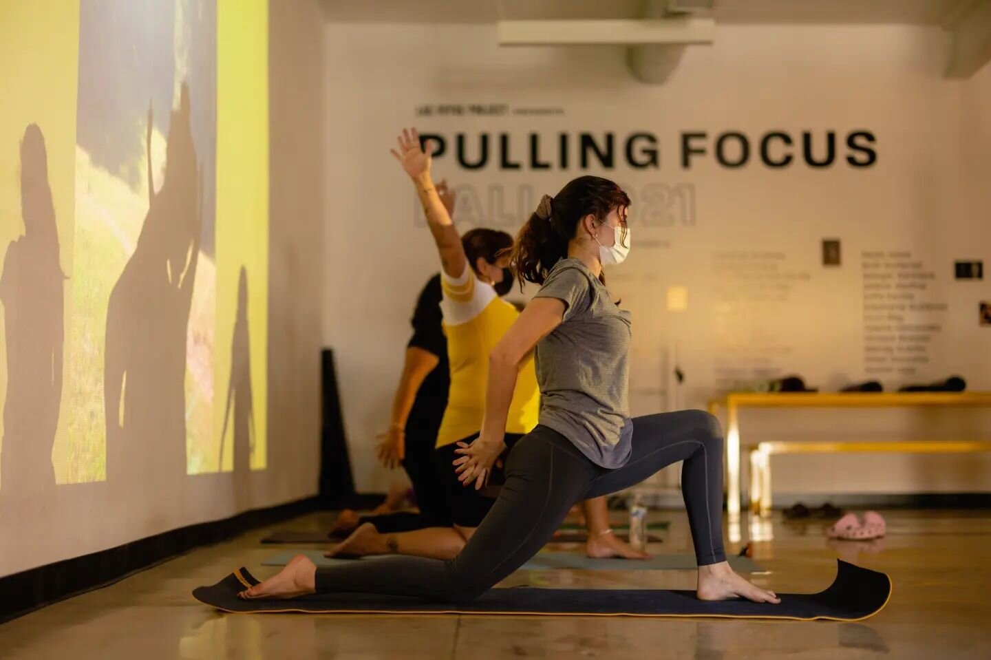 We want to give a big THANK YOU to @heisue.yoga for introducing our students to Image Immersive Yoga and to @d.rodphotos for capturing these beautiful images as well. For this LFP &quot;Wellness Hang&quot; Immersive Yoga experience, Heisue combined t