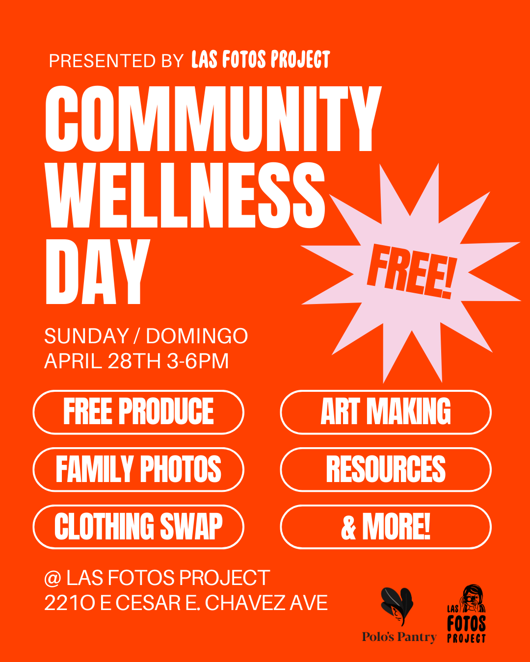 Community Wellness Day / DÍA DE COMUNIDAD Y SALUD