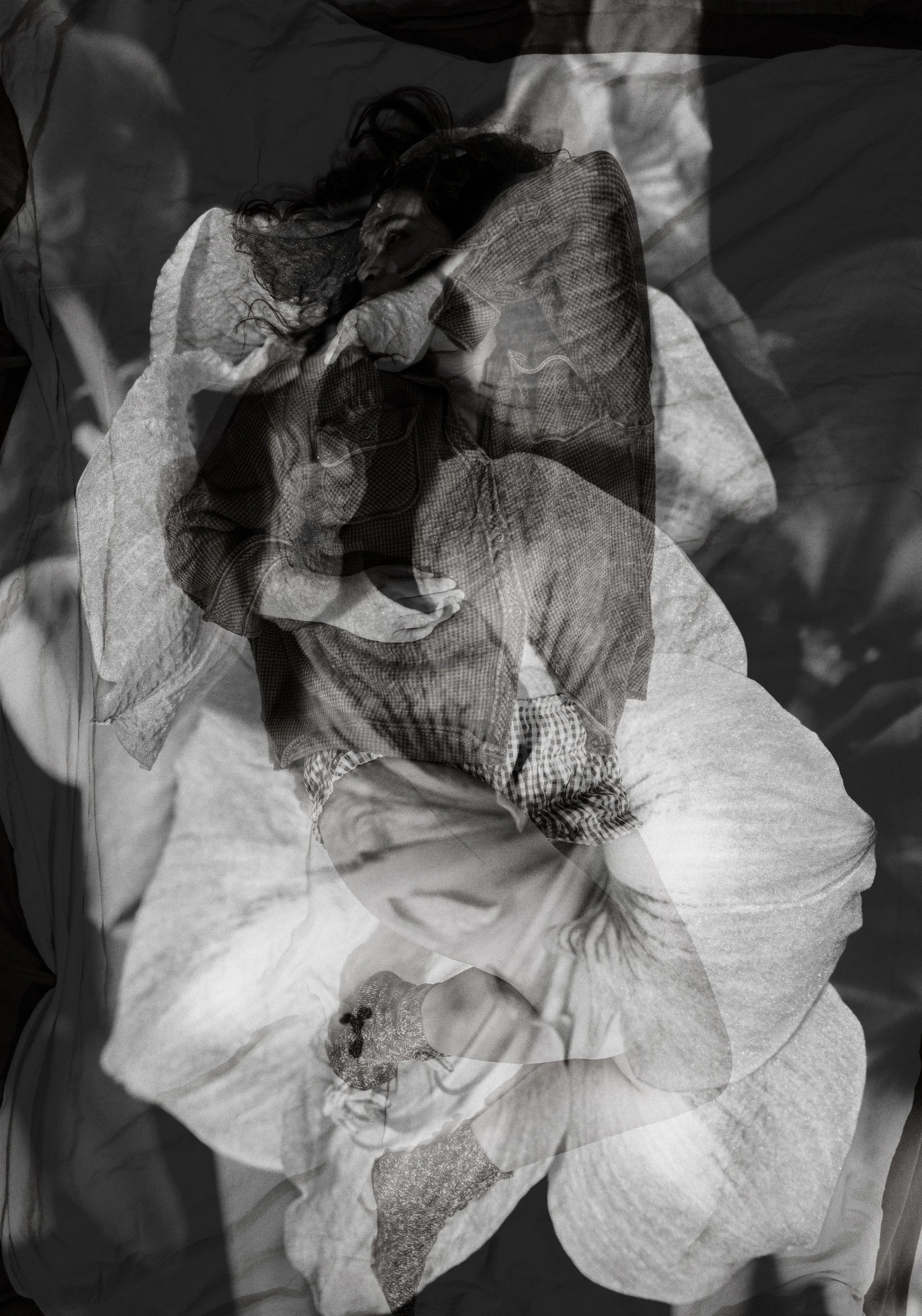 What She Grows , 2025
16x20 inches
My mother takes great pride in the flowers she grows in her backyard—and in the children she’s raised. In many ways, the process of nurturing both carries similar parallels: the patience, effort, and love requ