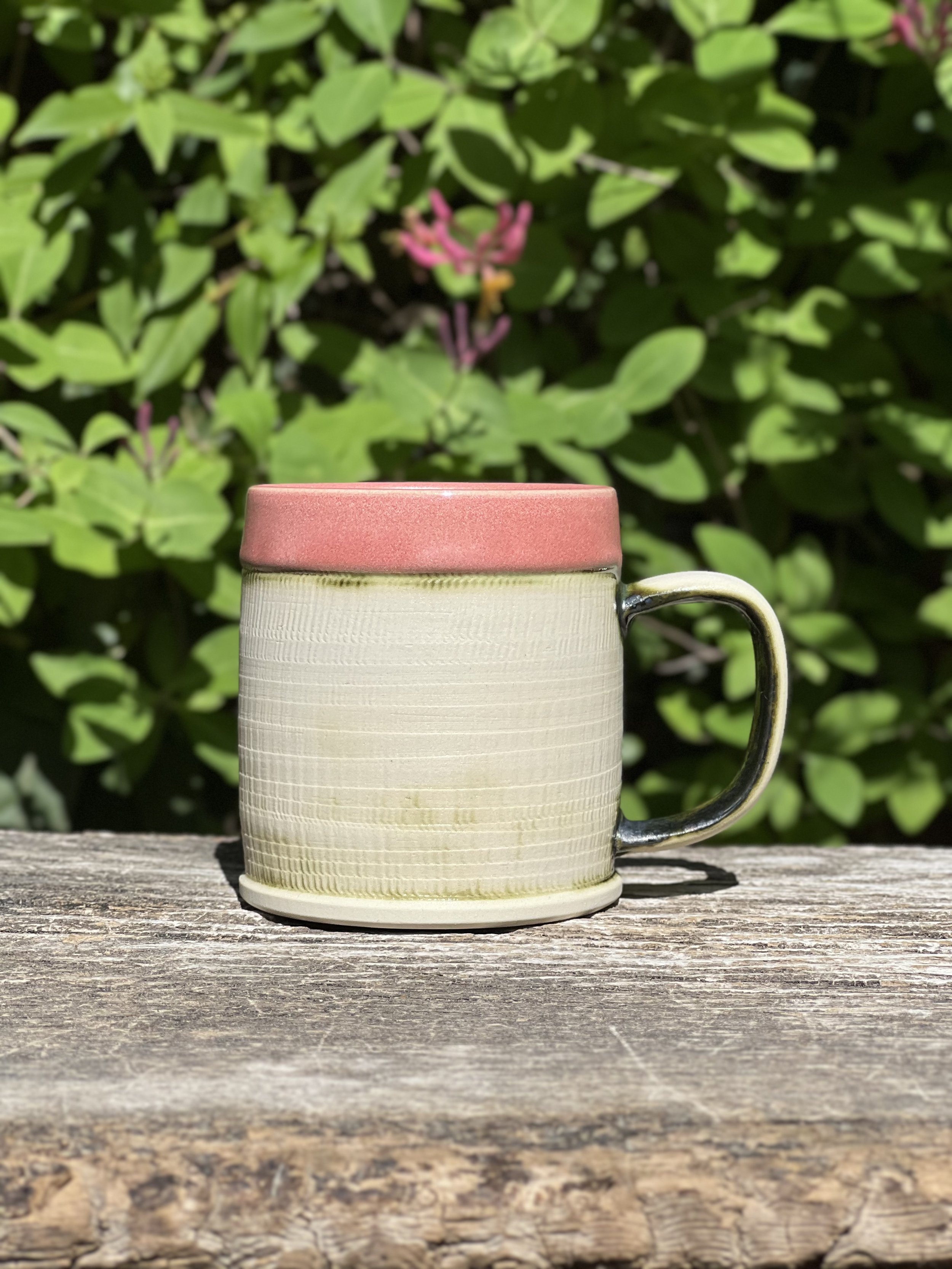 Pink & Green Copper Mug