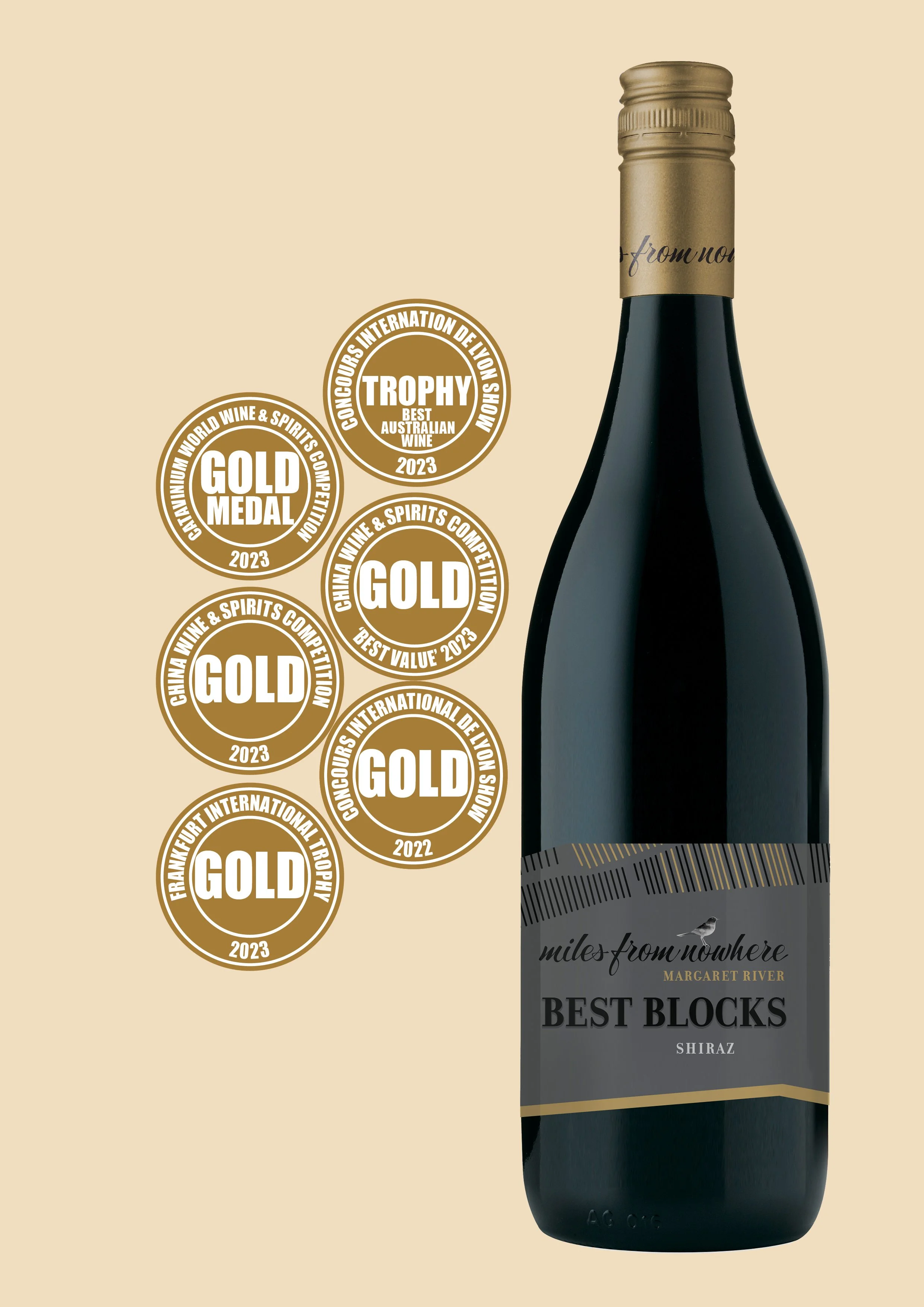 Miles From Nowhere - Best Blocks Shiraz 2021 - Margaret River Wine by Tate Wine