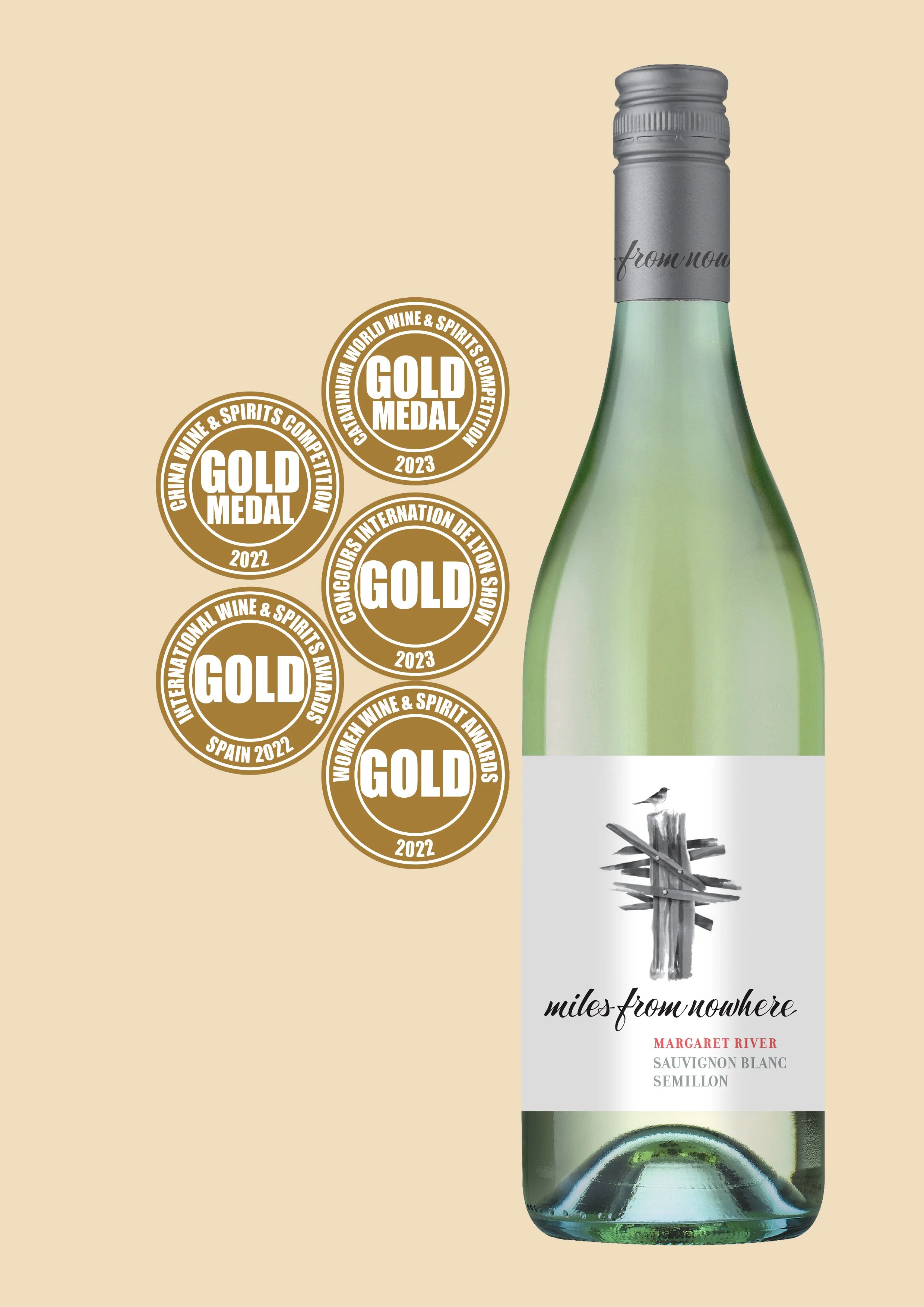 Miles From Nowhere - Sauvignon Blanc Semillon 2022 - Margaret River Wine by Tate Wine