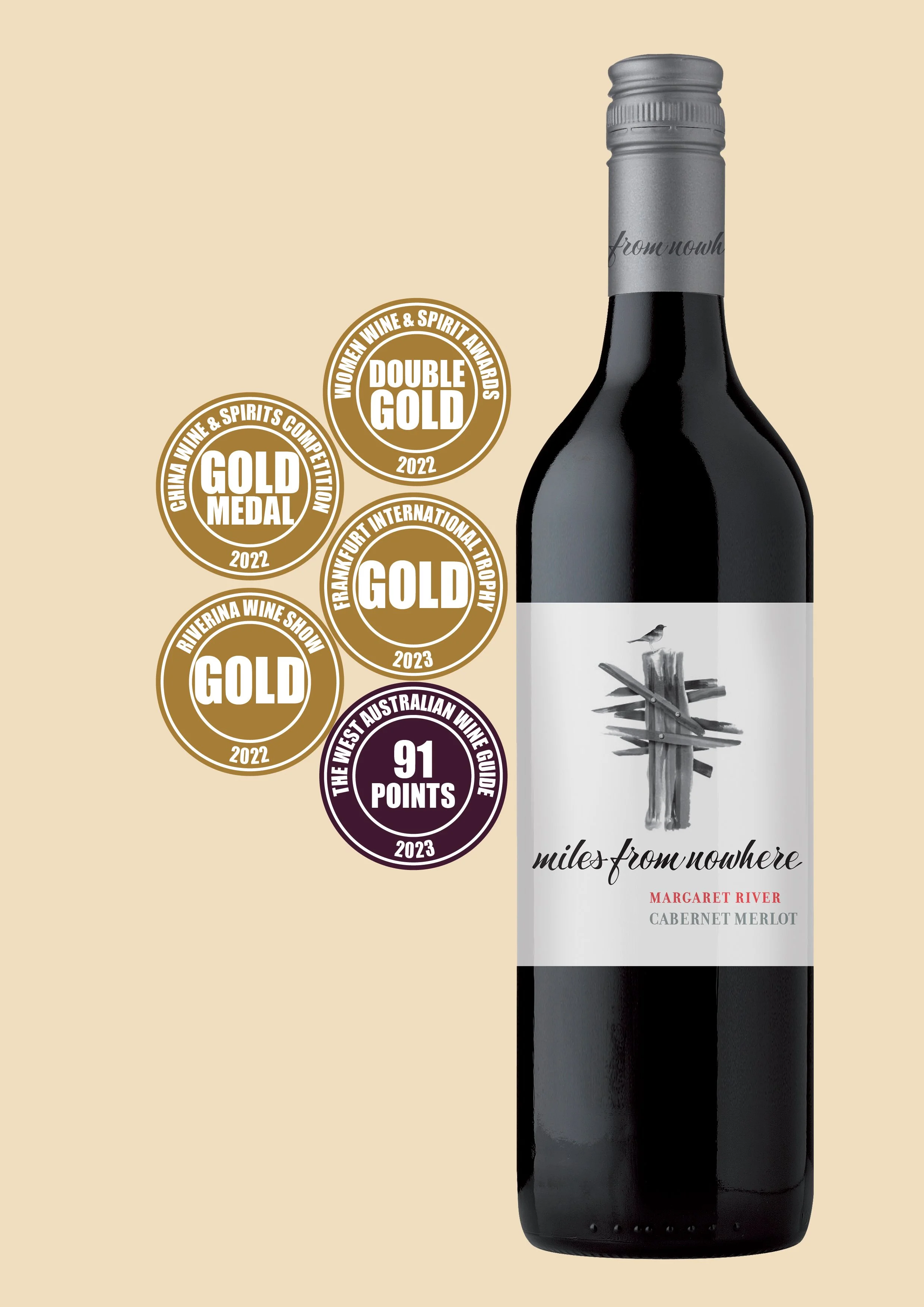 Miles From Nowhere - Cabernet Merlot 2021 - Margaret River Wine by Tate Wine