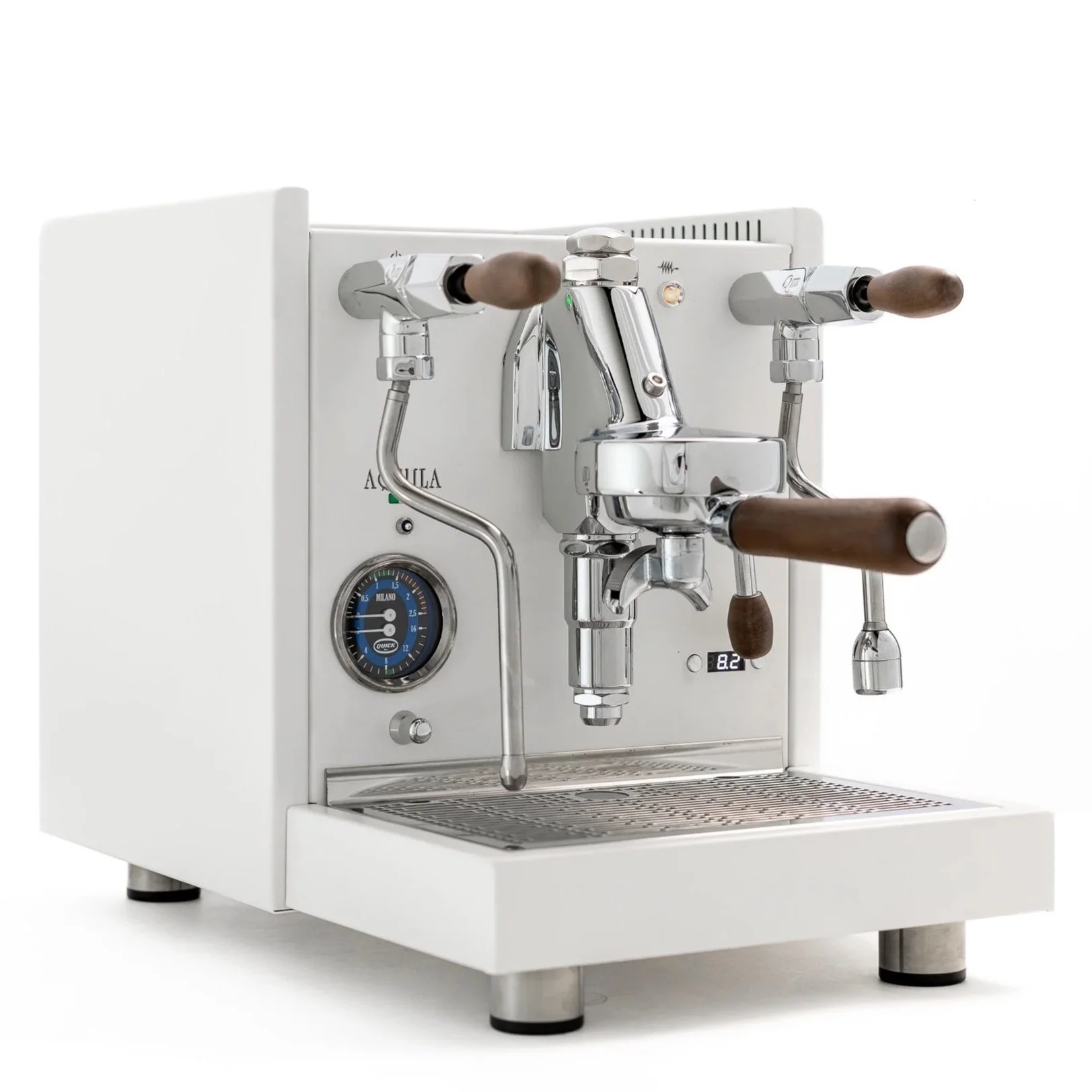 Quickmill Aquila Profi White Coffee Machine — Espresso Works Australia